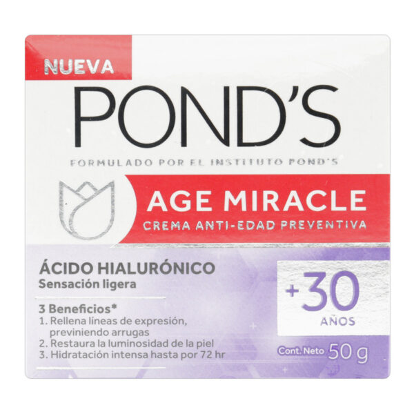Crema Ponds Age Miracle Hialuron Dia 50 Gr