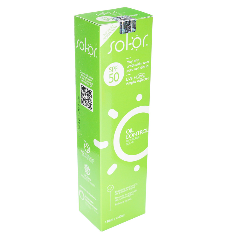 Bloqueador Sol-Or Oil Control Frasco 130 Ml