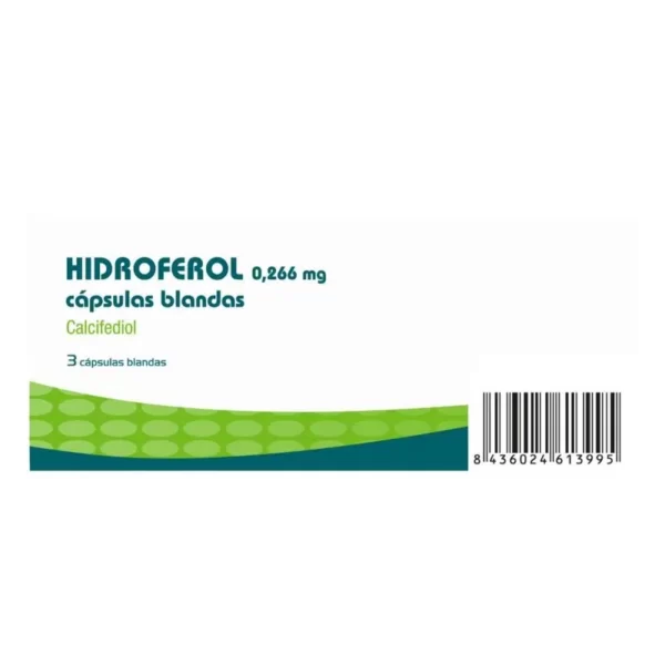 Hidroferol 0.266 Mg 3 Capsulas Blandas