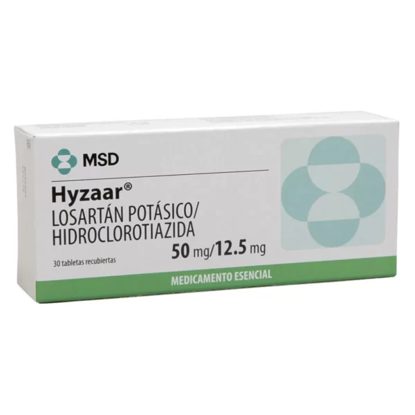 Hyzaar 50/12.5 Mg 30 Tabletas