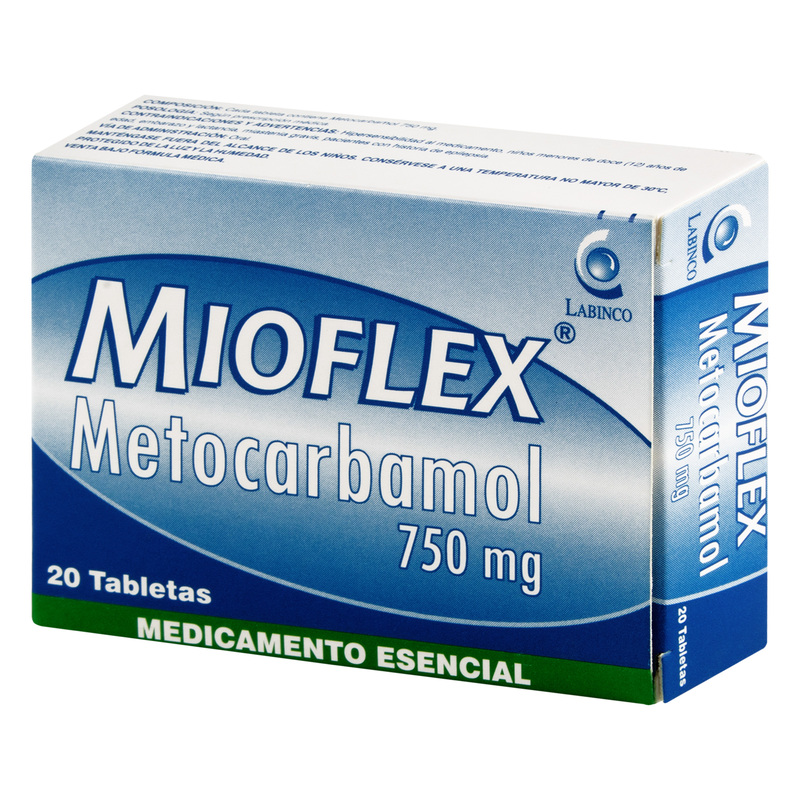 Mioflex 750 Mg 20 Tabletas