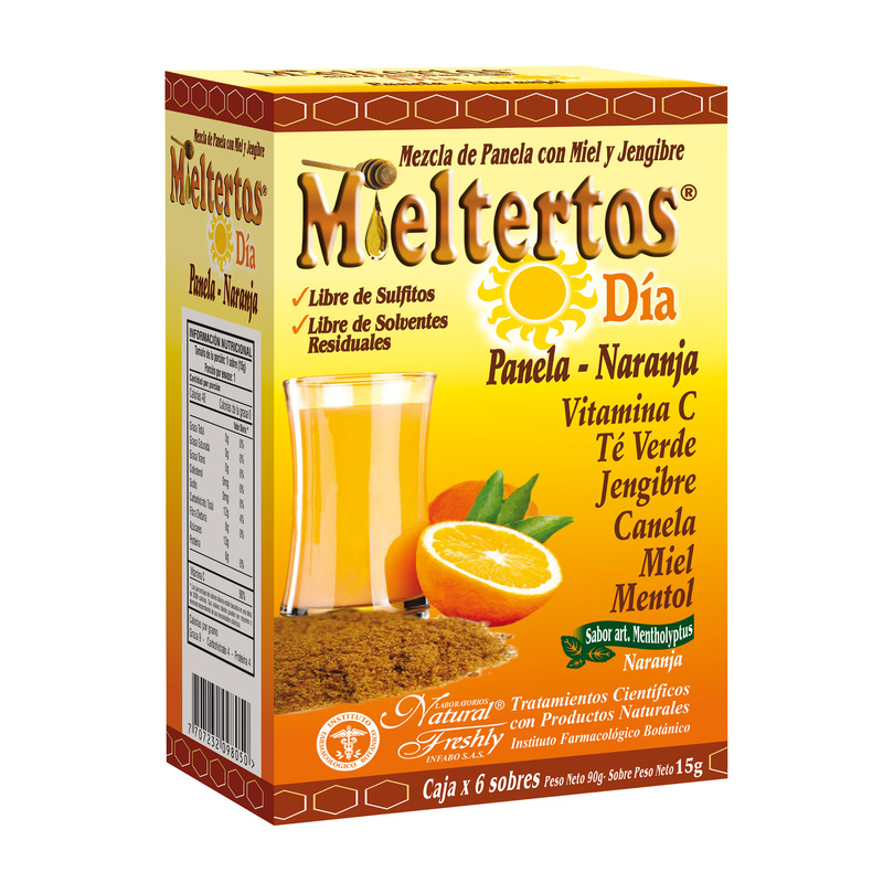 Mieltertos Dia Panela Naranja 6 Sobres