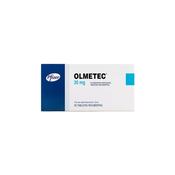 Olmetec 20 Mg 30 Tabletas