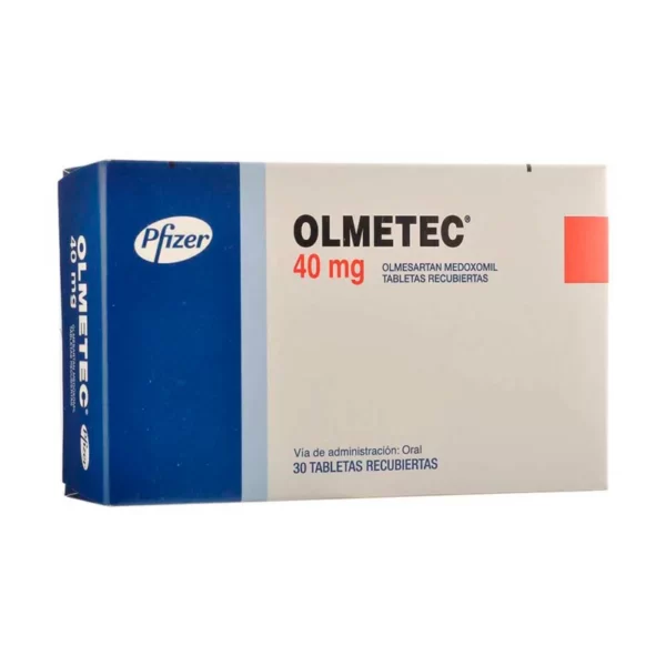 Olmetec 40 Mg 30 Tabletas
