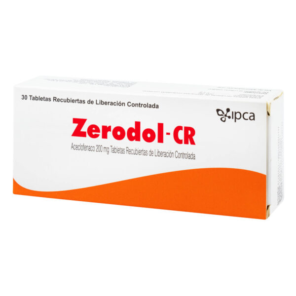 Zerodol Cr 200mg 30 Tabletas