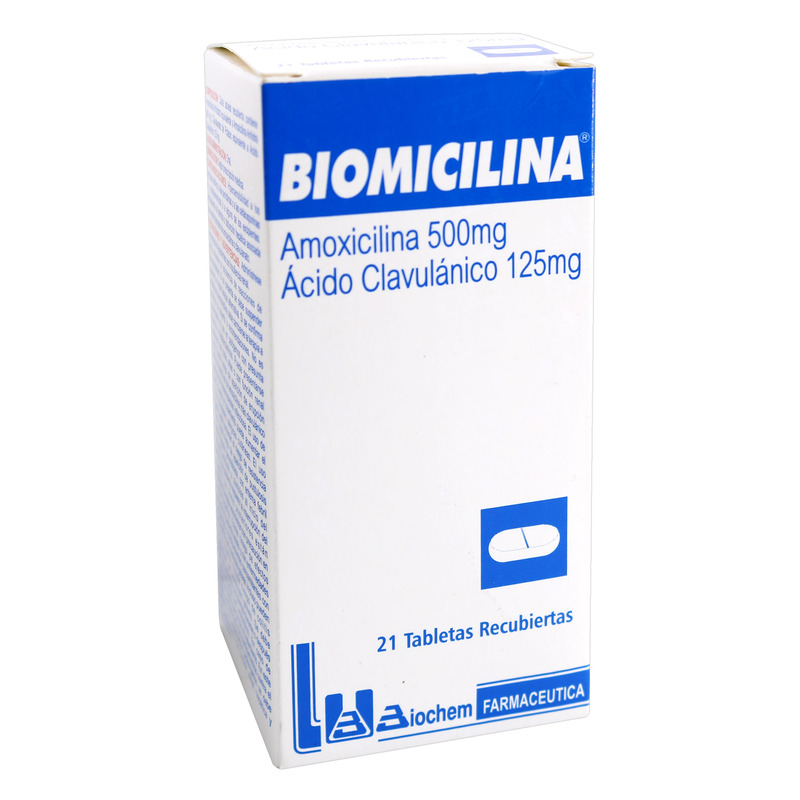 Biomicilina 500mg/125mg 21 Tbs Recubiertas