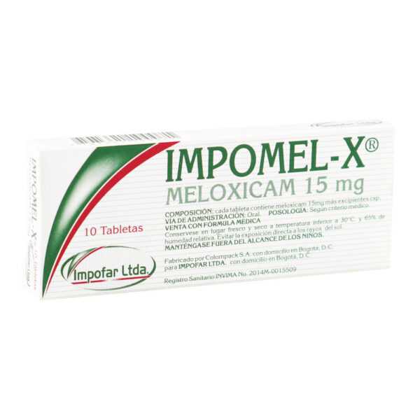 Impomel-X Meloxicam 15 Mg 10 Tabletas