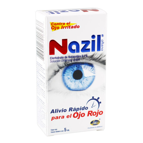 Nazil Ofteno Nafazolina Clorhidrato 1 Mg/Ml 5 Ml