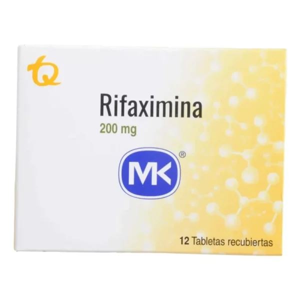 Rifaximina 200 Mg 12 Tabletas Recubiertas Mk