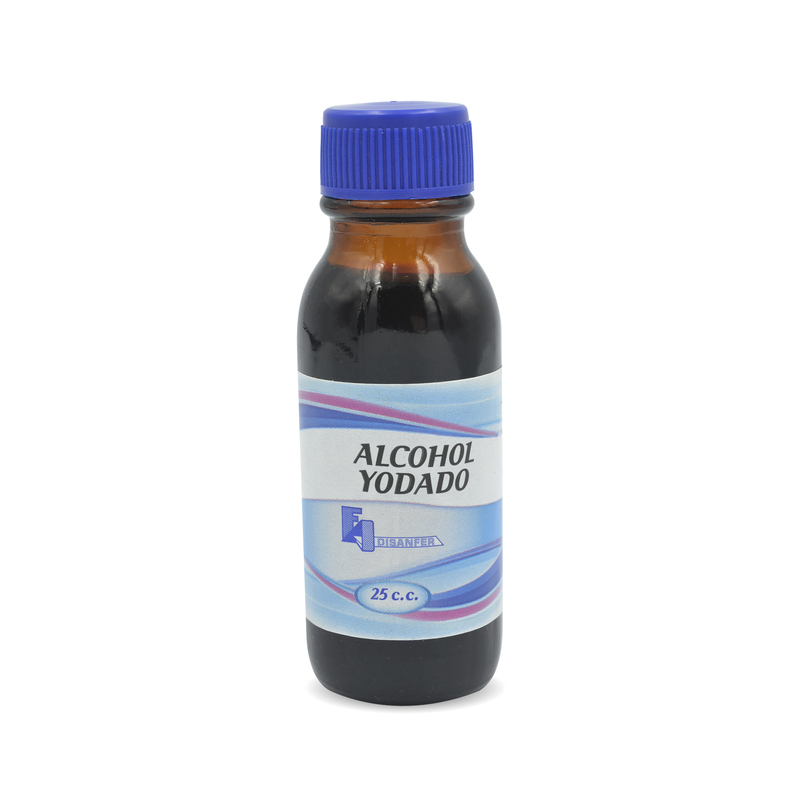 Alcohol Yodado 30 Ml 12 Unidades Disanfer