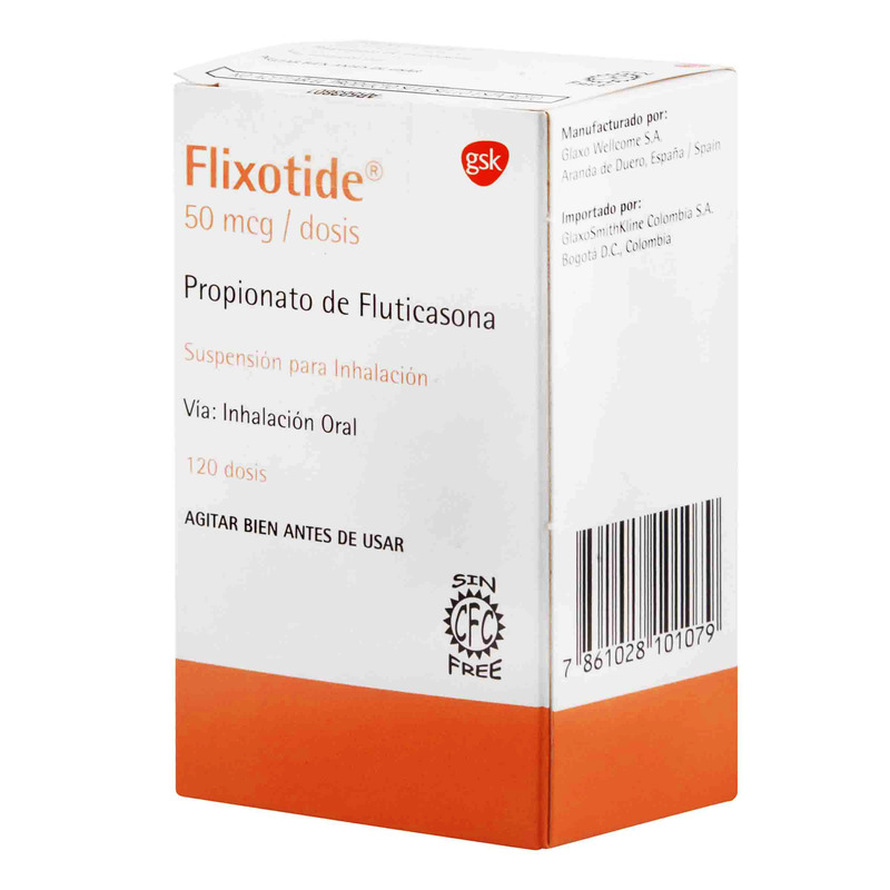 Flixotide Inhalador 50mc 120 Dosis