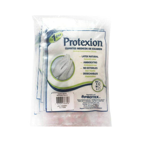 Guante Examen Protex Ion 10 Pares Talla S