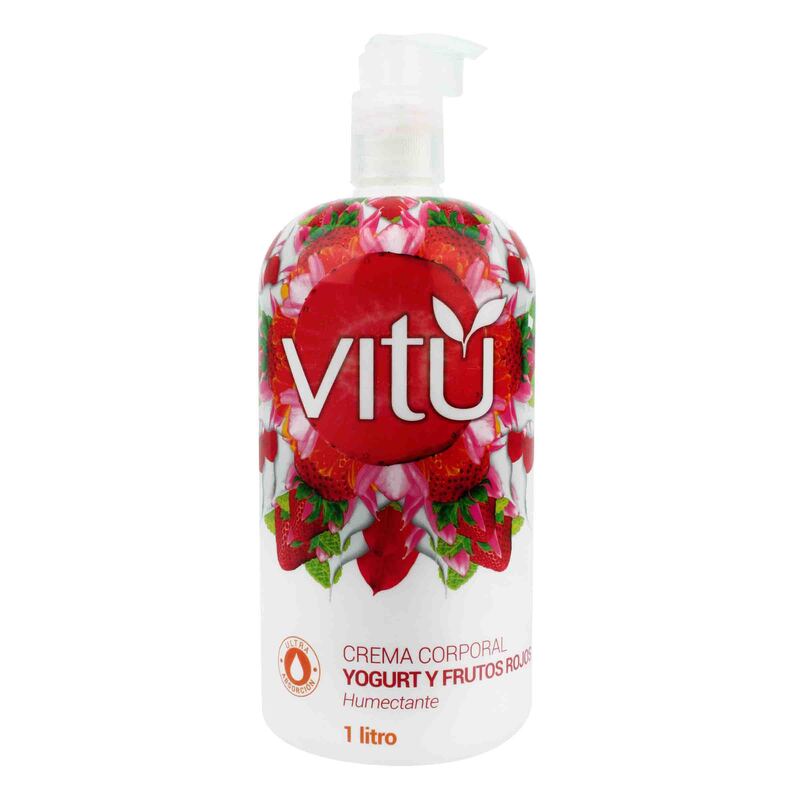 Crema Vitu Natural Touch Yogurt Frutos Rojos 1 Litro