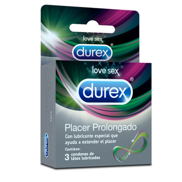 Preservativo Durex Placer Prolongado 3 Unidades