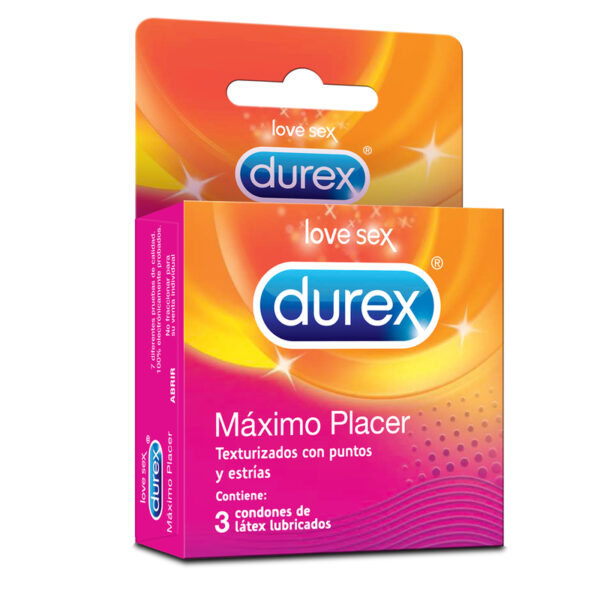 Preservativo Durex Maximo Placer 3 Unidades