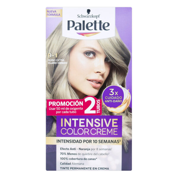 Palette Col.Cre Kit9-1 Rubio E.Claro Cenizo + Doble Tubo