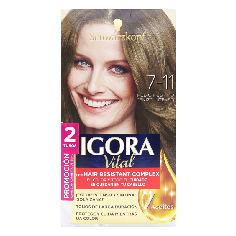 Igora Vital Kit 7-11 2 Tubos Rubio M.C.I