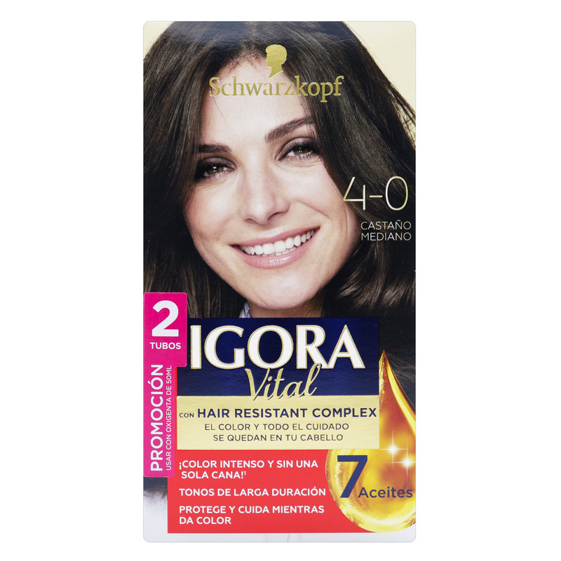 Igora Vital Kit 4-0 2 Tubos Castaño Medio