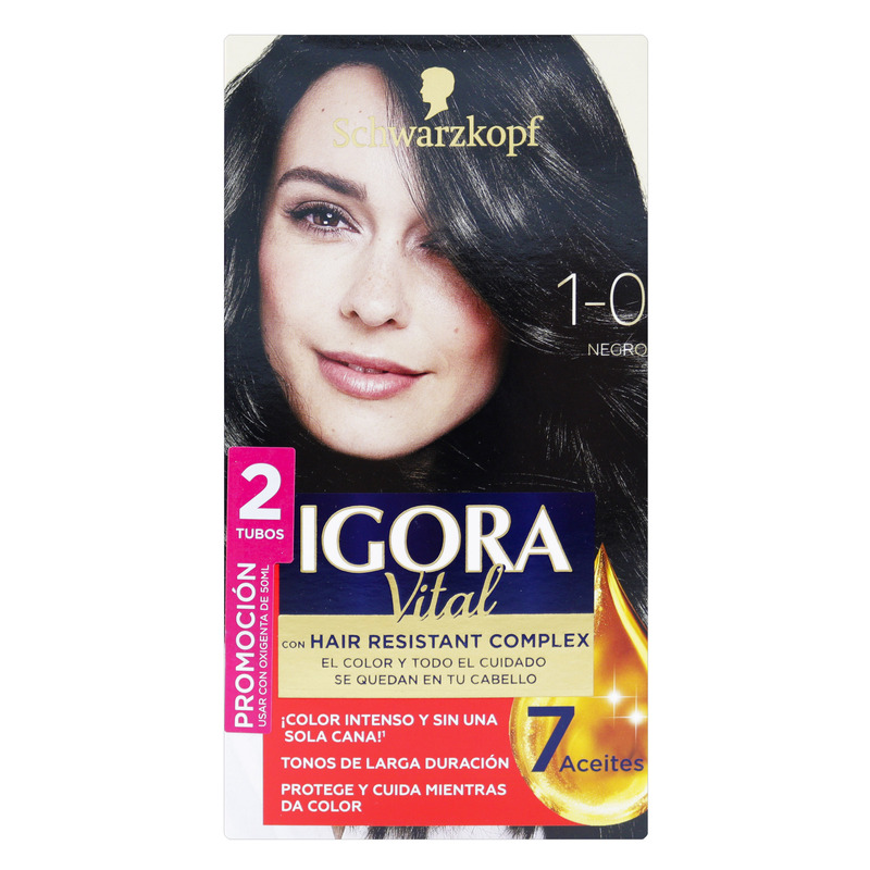 Igora Vital Kit 1-0 2 Tubos Negro