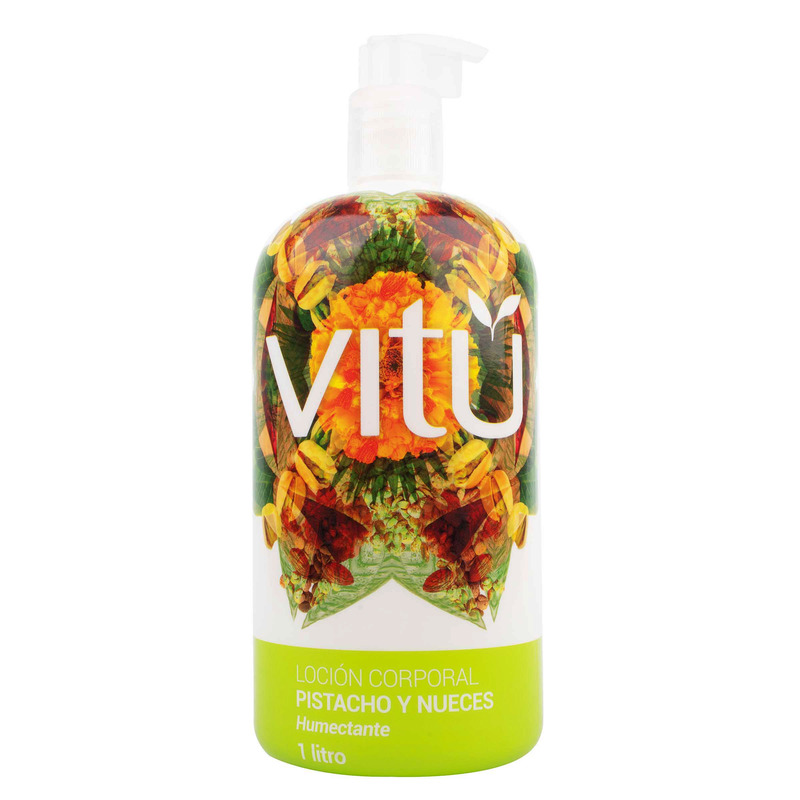 Crema Vitu L.Corporal Pistacho Y Nueces 1 Litro