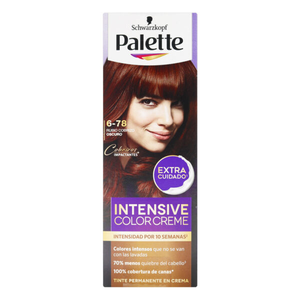 Palette Color Crema Tubo 678 Rubio Cobrizo Oscuro