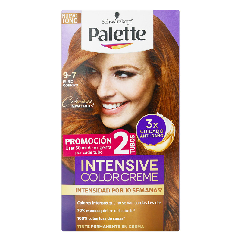 Palette Color Crema Kit  9 7 Rubio Cobrizo