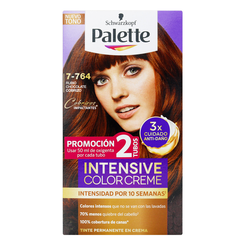 Palette Color Crema Kit 7 764 Rubio Chocolate Cobrizo