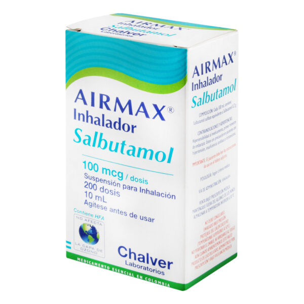 Airmax Inhalador 100 Mcg 200 Dosis