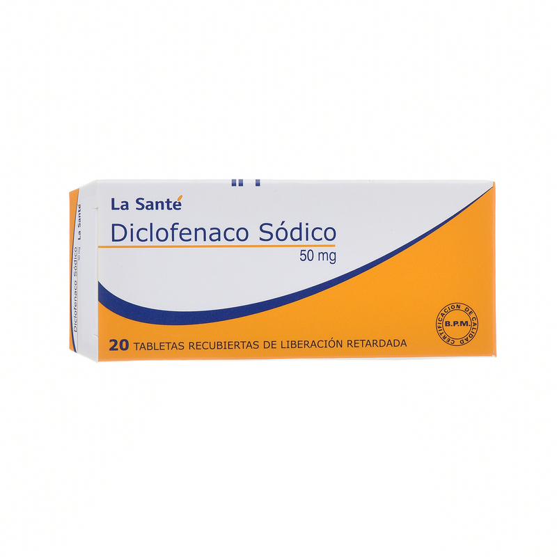 Diclofenaco 50 Mg 20 Tabletas Ls