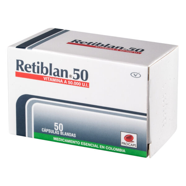 Retiblan 50 Mg 50 Capsulas