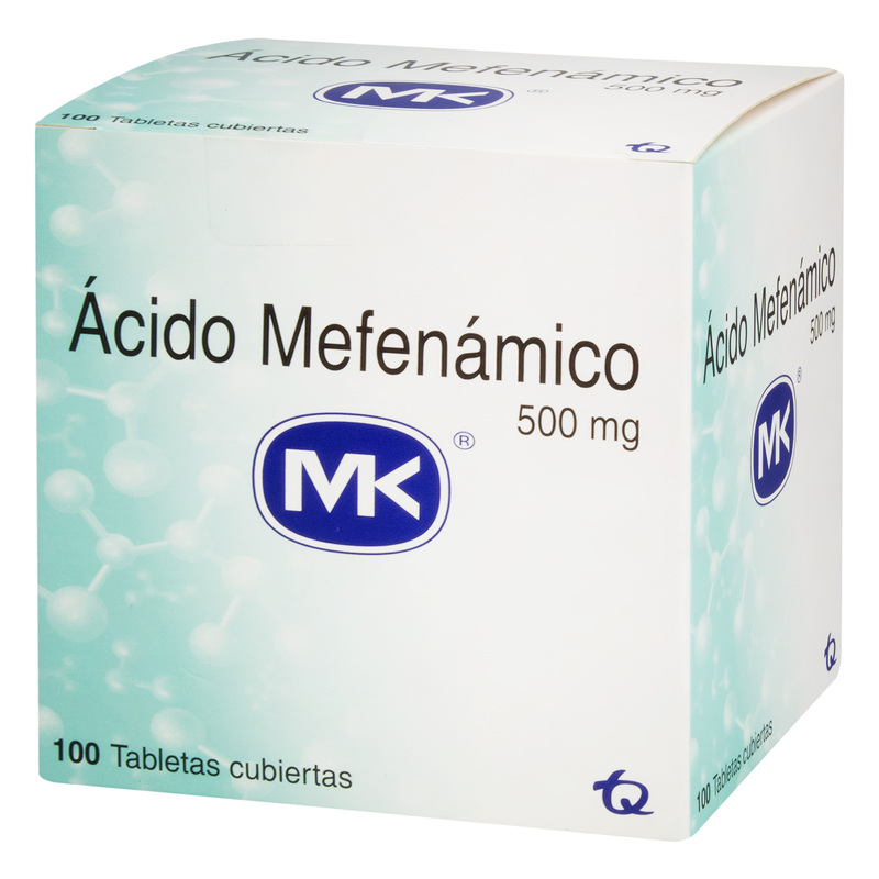Acido Mefenamico 500 Mg 100 Tabletas Mk