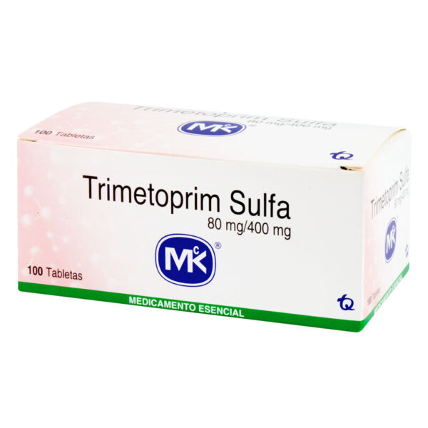 Trimetoprim Sulfa 80-400 100 Tabletas Mk