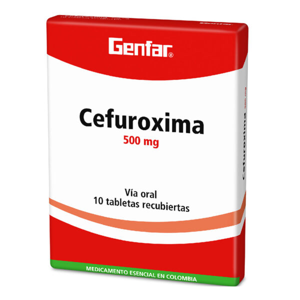 Cefuroxima 500 Mg 10 Tabletas