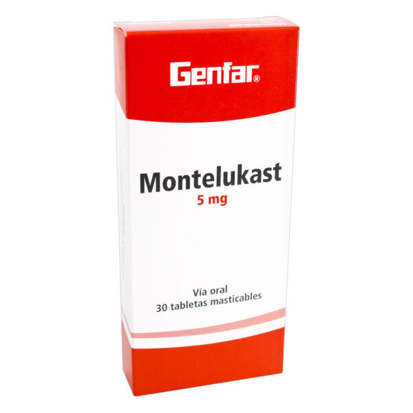 Montelukast 5 Mg 30 Tabletas Gf