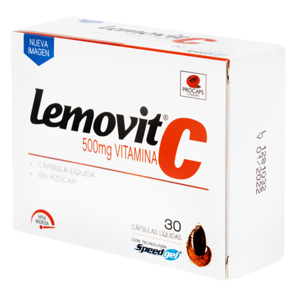 Lemovit C 500 Mg 30 Capsulas Blandas Gelatina
