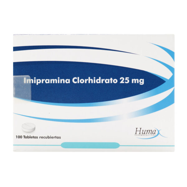 Imipramina 25 Mg 100 Tabletas Hp