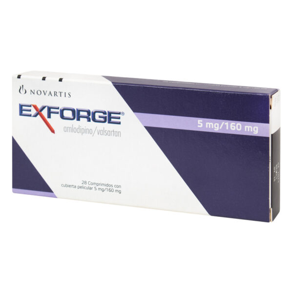 Exforge 5 Mg/160 Mg 28 Tabletas