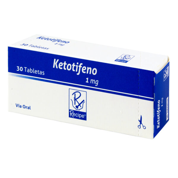 Ketotifeno 1 Mg 30 Tabletas Rc