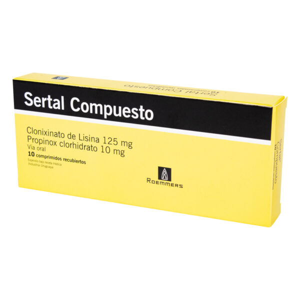 Sertal Compuesto 10 Mg 10 Tabletas