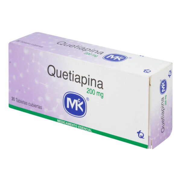 Quetiapina 200 Mg 30 Tabletas Mk