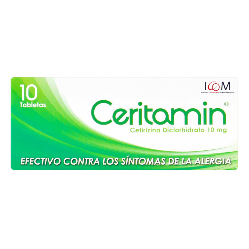 Ceritamin 10 Mg 10 Tabletas Icom