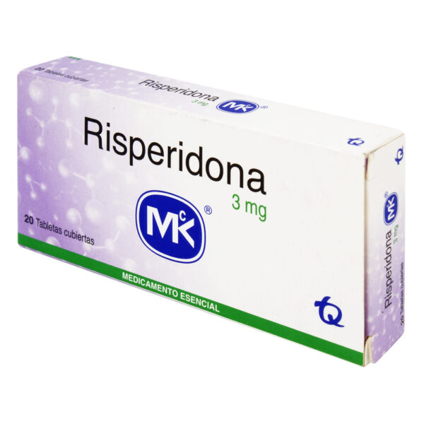 Risperidona 3 Mg 20 Tabletas Mk