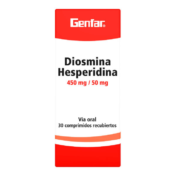 Diosmina Hesperidona 450/50 Mg 30 Tabletas Gf