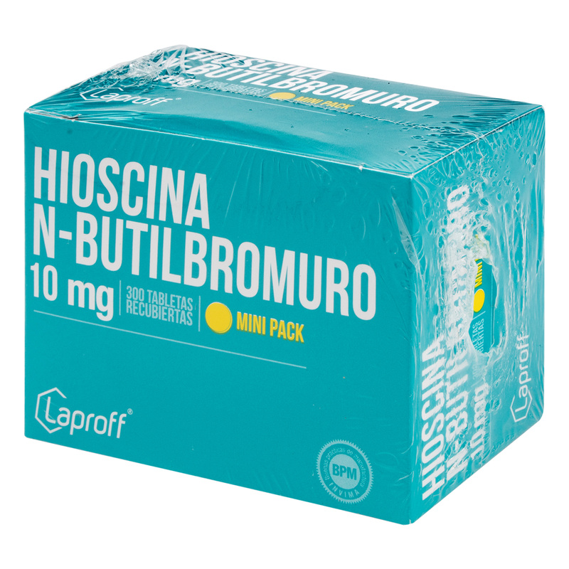 Hioscina N-Butil B.10mg 300 Tabletas Lp