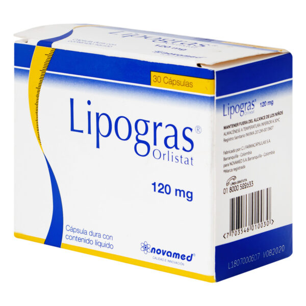 Lipogras 120 Mg 30 Capsulas
