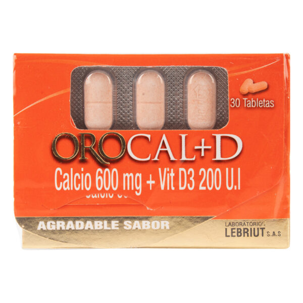 Orocal D 30 Tabletas Masticables Lp