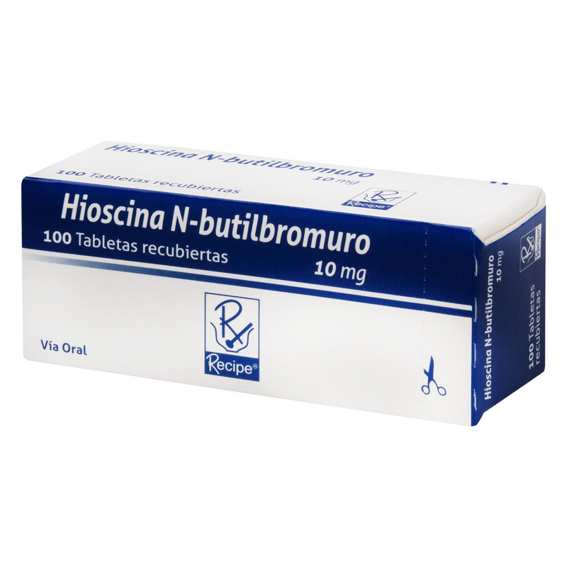 Hioscina N-Butil/Bromuro 10mg 100 Tabletas Rc