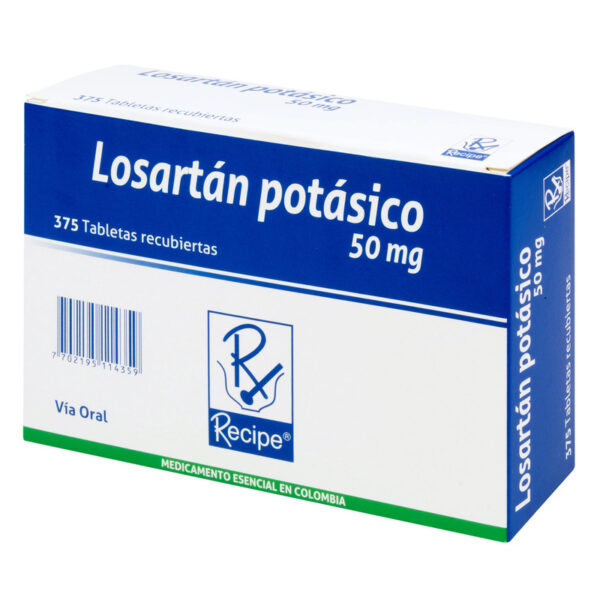 Losartan 50 Mg 375 Tabletas Rc