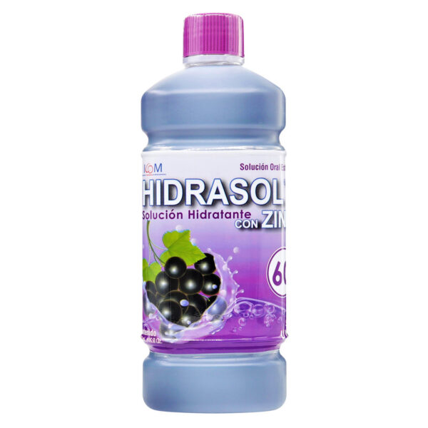 Hidrasol 60 Zinc Uva 500 Ml Suero Oral Icom