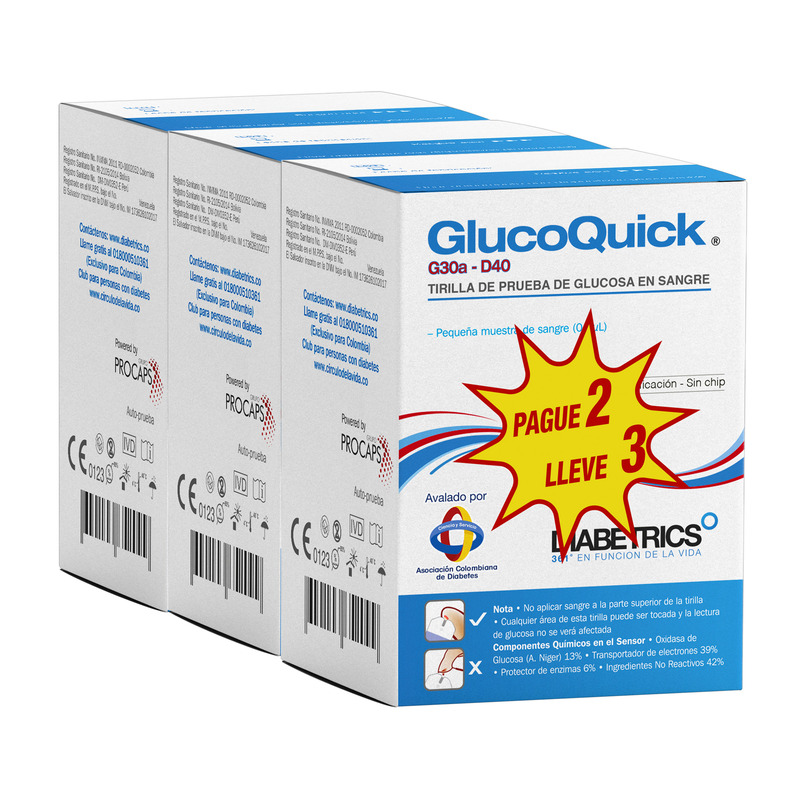 Tiras Reactivas Glucoquick 50 Pague 2 Lleve 3